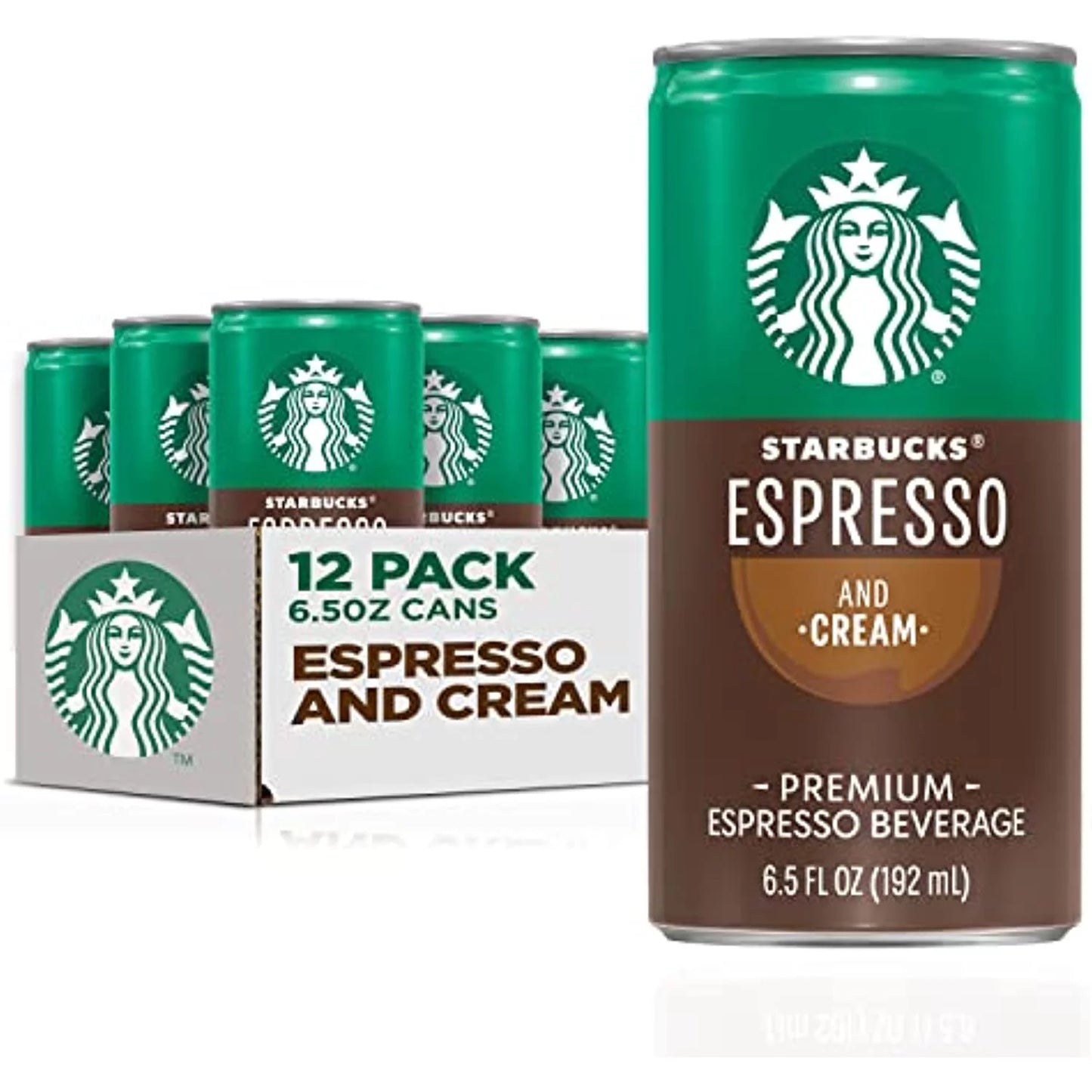 Starbucks Pack) 6.5Oz Cans Drink Espresso Ready & To Coffee, Cream, May Vary) (Packaging (12