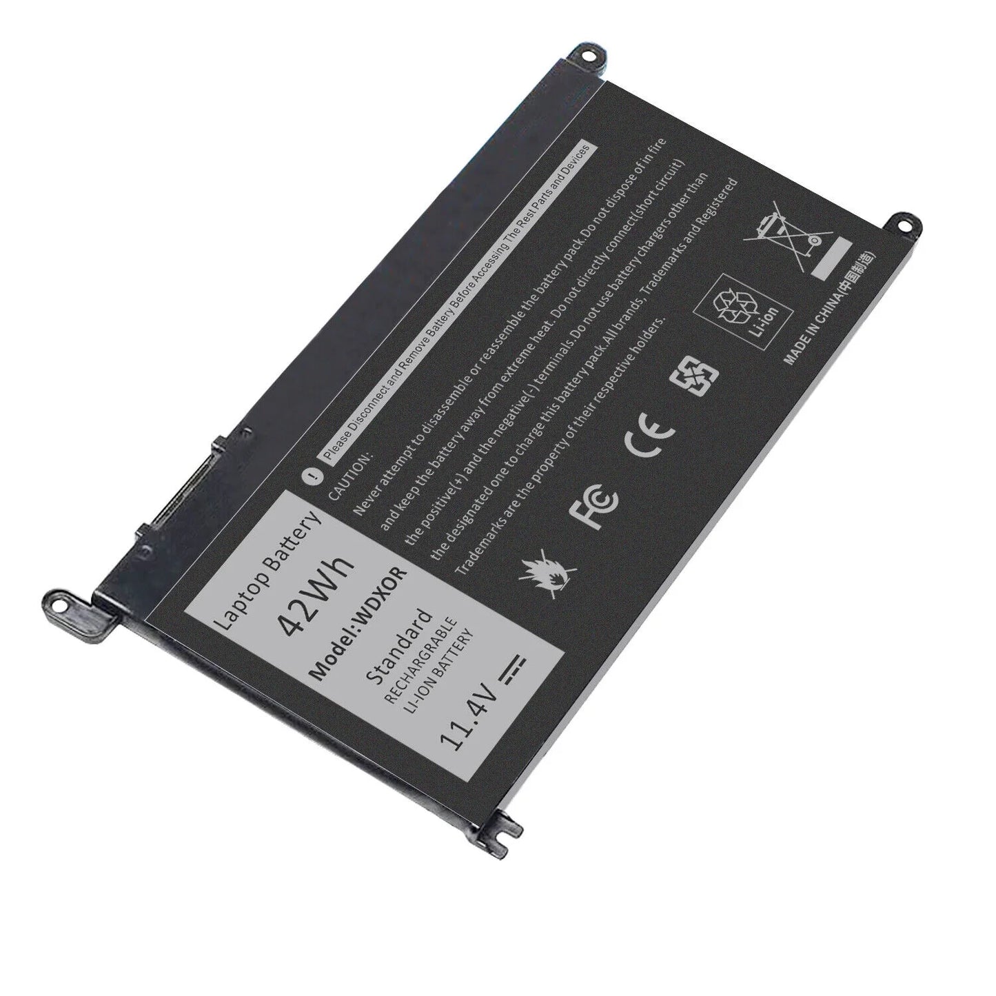 WDXOR 3300 Dell for 42Wh 3180 Latitude WDX0R Battery 3-Cell 3379 3390 3190 3380