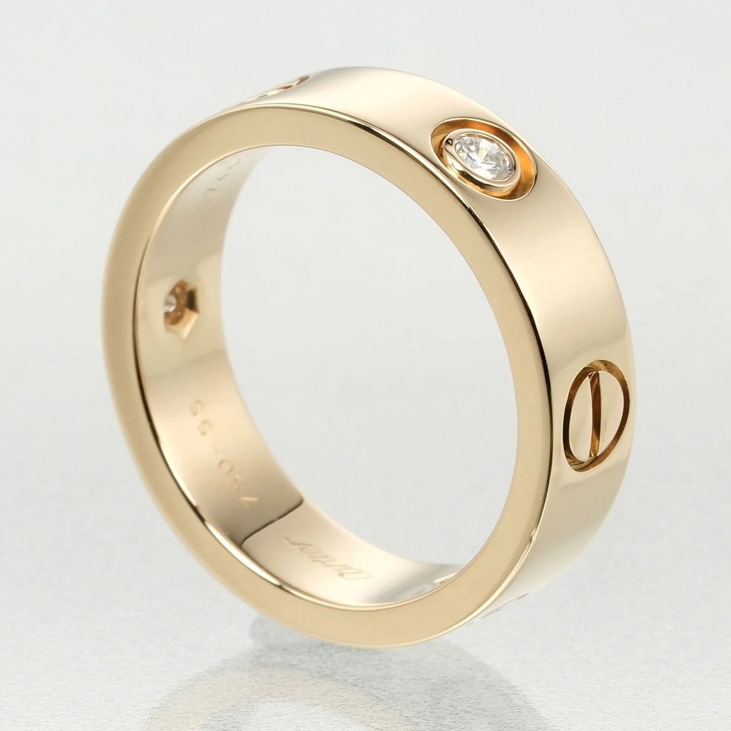 15 8.67g, diamond, (Good) I132124019 Love Cartier Pre-Owned 3P, half gold, yellow ring, approx. K18 size