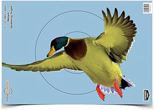 - 12" Targets Splattering Photo-Realistic & All Shooting Guns - CASEY Small Game Pack Targets Instant for 8 Calibers 18" - Pregame Animal x with Use BIRCHWOOD Targets