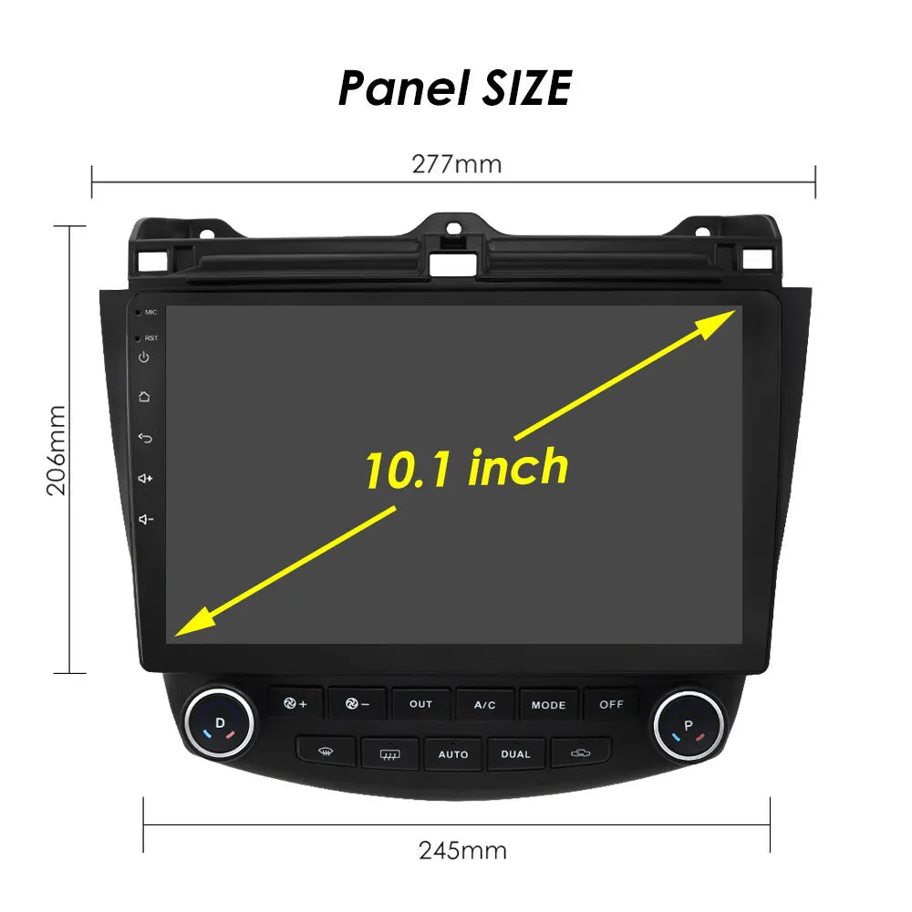 Wireless Link Touchscreen 2003 GPS Hifi, 13 Accord 10.1'' Car Stereo Auto Radio 2007 Android Android Bluetooth Apple Wifi Camera for 2+32G AHD Mirror Carplay Honda to Backup