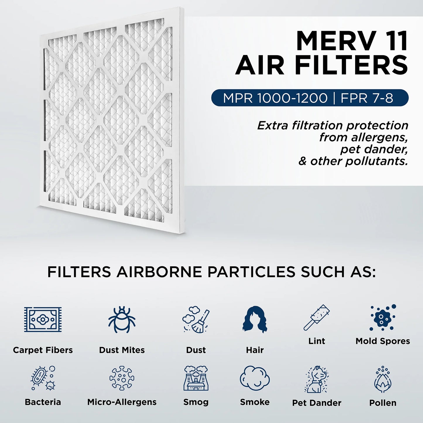 1" Furnace 20x20x1 Actual Air AC of 1000 Pleated MPR 3/4 Size: 12. x x Filters by Case 19-1/2 MERV Pamlico. 19-1/2 11,