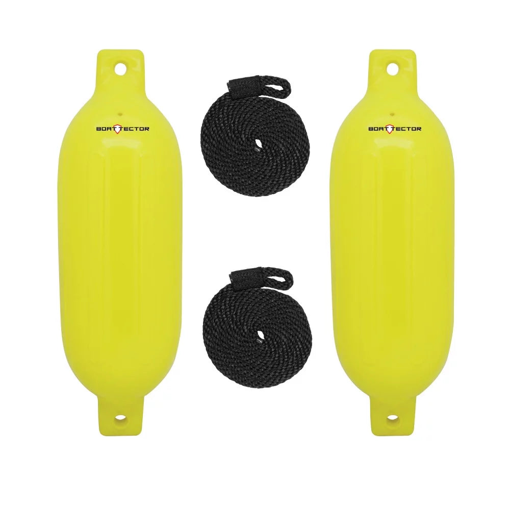 3006.7599 Fender Inflatable Neon Extreme x - BoatTector Max Value Yellow 2-Pack 6.5" 22",