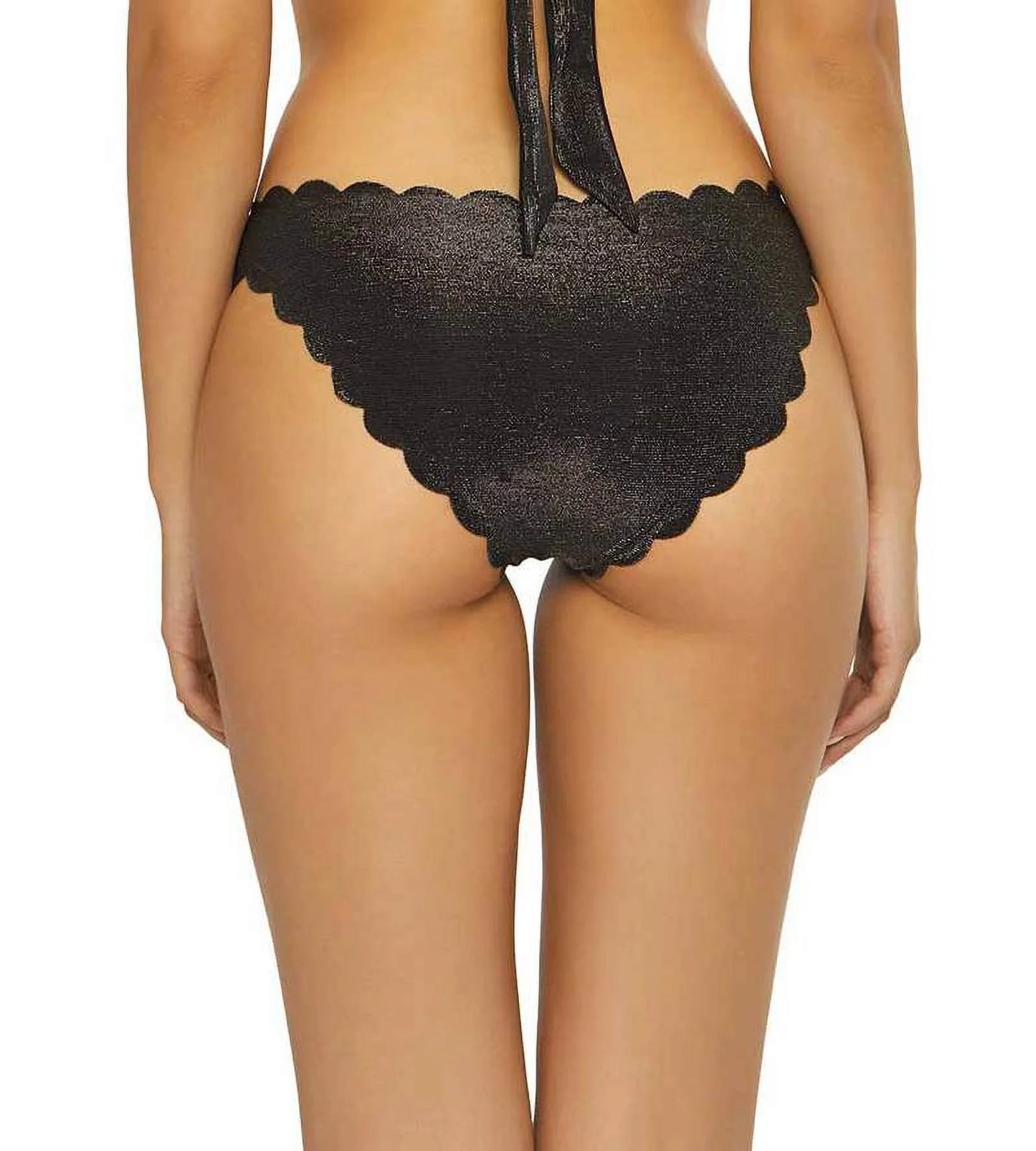 Wave Cut BLACK Seamless Twilight Bottom, Reversible Small PilyQ Full Swim US