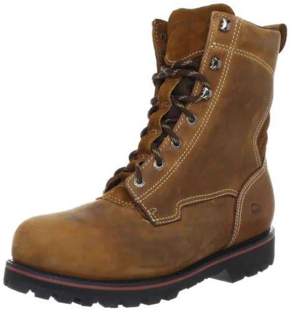 Toe 8 Waterproof Work Boots, Brown Wolverine Men's Steel Malone