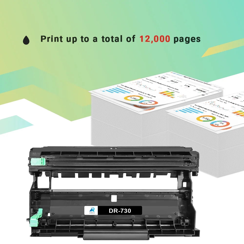 Use DCP-2550DW MFC-L2717DW HL-2370DW MFC-L2690DW Printer on DR730 MFC-L2750DW Drum Brother for HL-2390DW DR-730 HL-L2395DW 3-Pack) (Black, MFC-L2710DW Compatible Unit