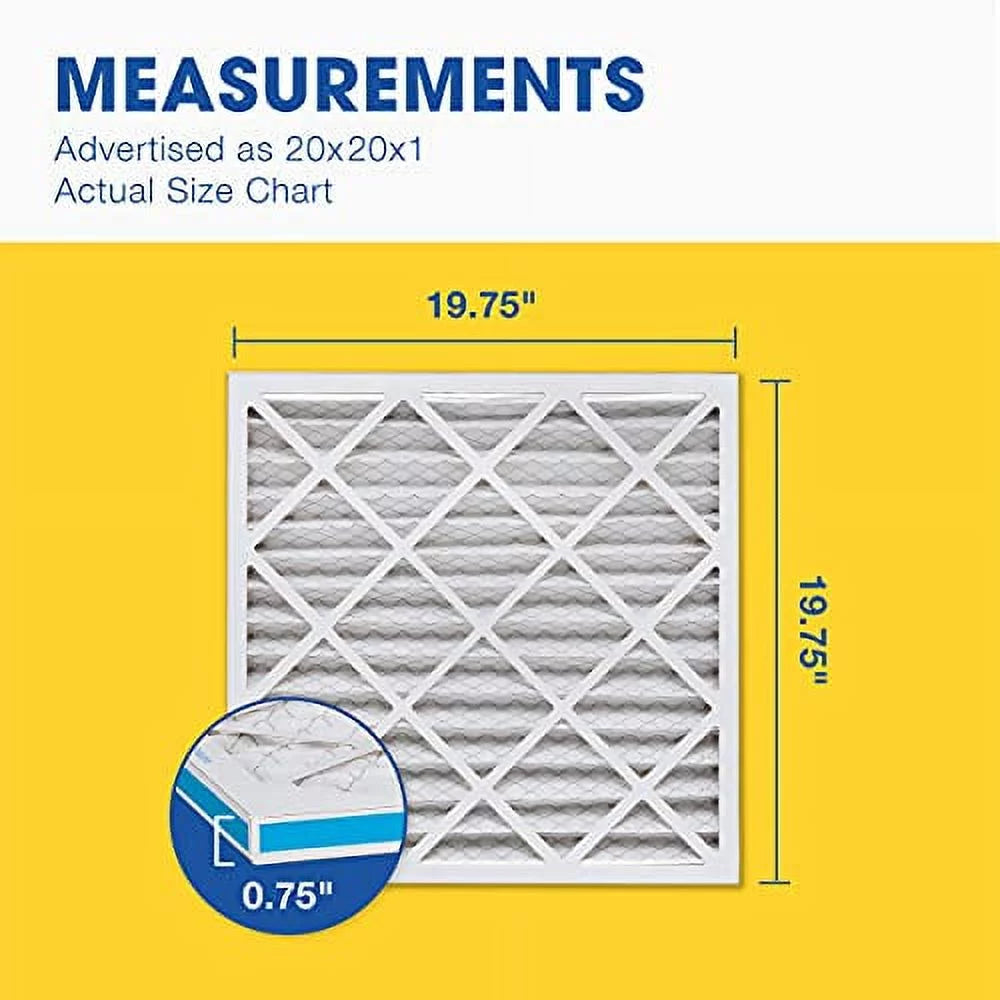 20x20x1, 6 Air of MERV FIlter Box Aerostar 20x20x1 Filter, 13,