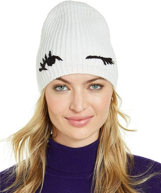 Spade Beanie Cream/Black New Winking York Kate