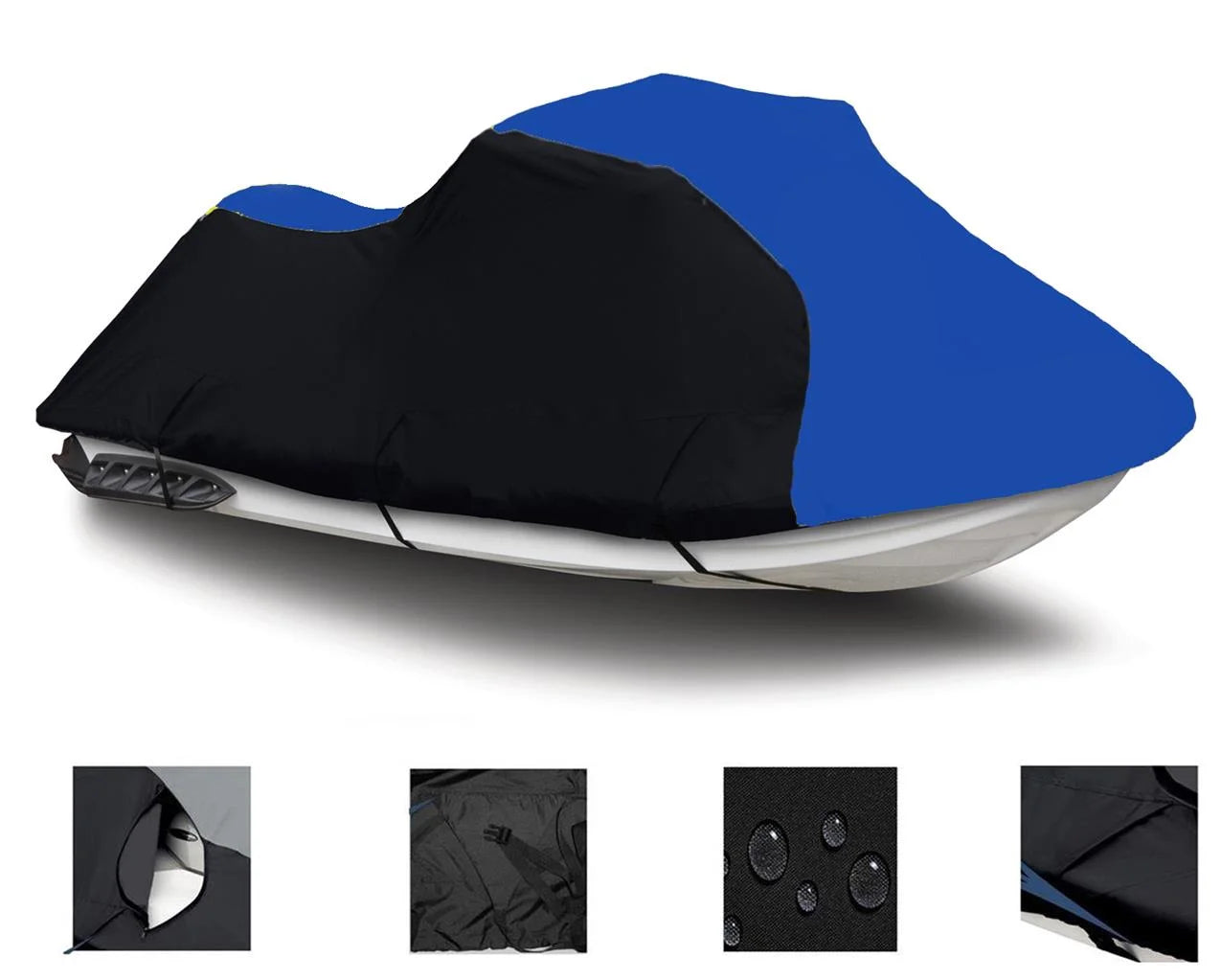 2004 SKI / for BLUE PWC 600D i 2003 HEAVY-DUTY, 2002 JET Cover BLACK Polaris Virage Compatible