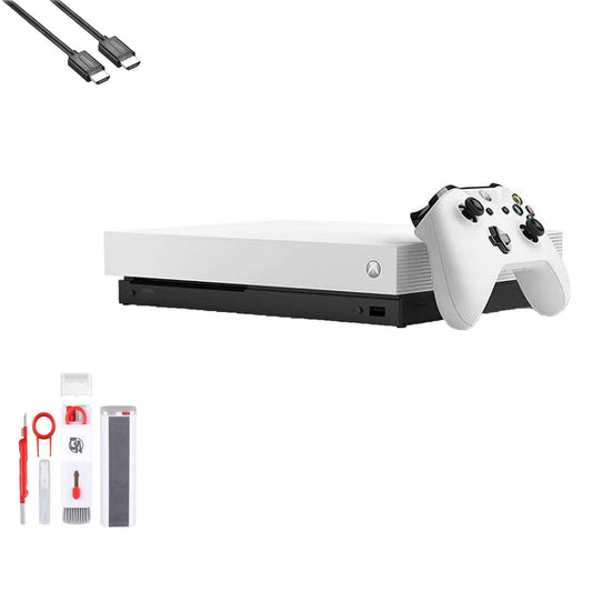 X Kit BOLT Xbox (Refurbished: Like HDMI Microsoft 1TB, Ultra with White Bundle Pre-Owned Cleaning One HD AXTION 4K New)