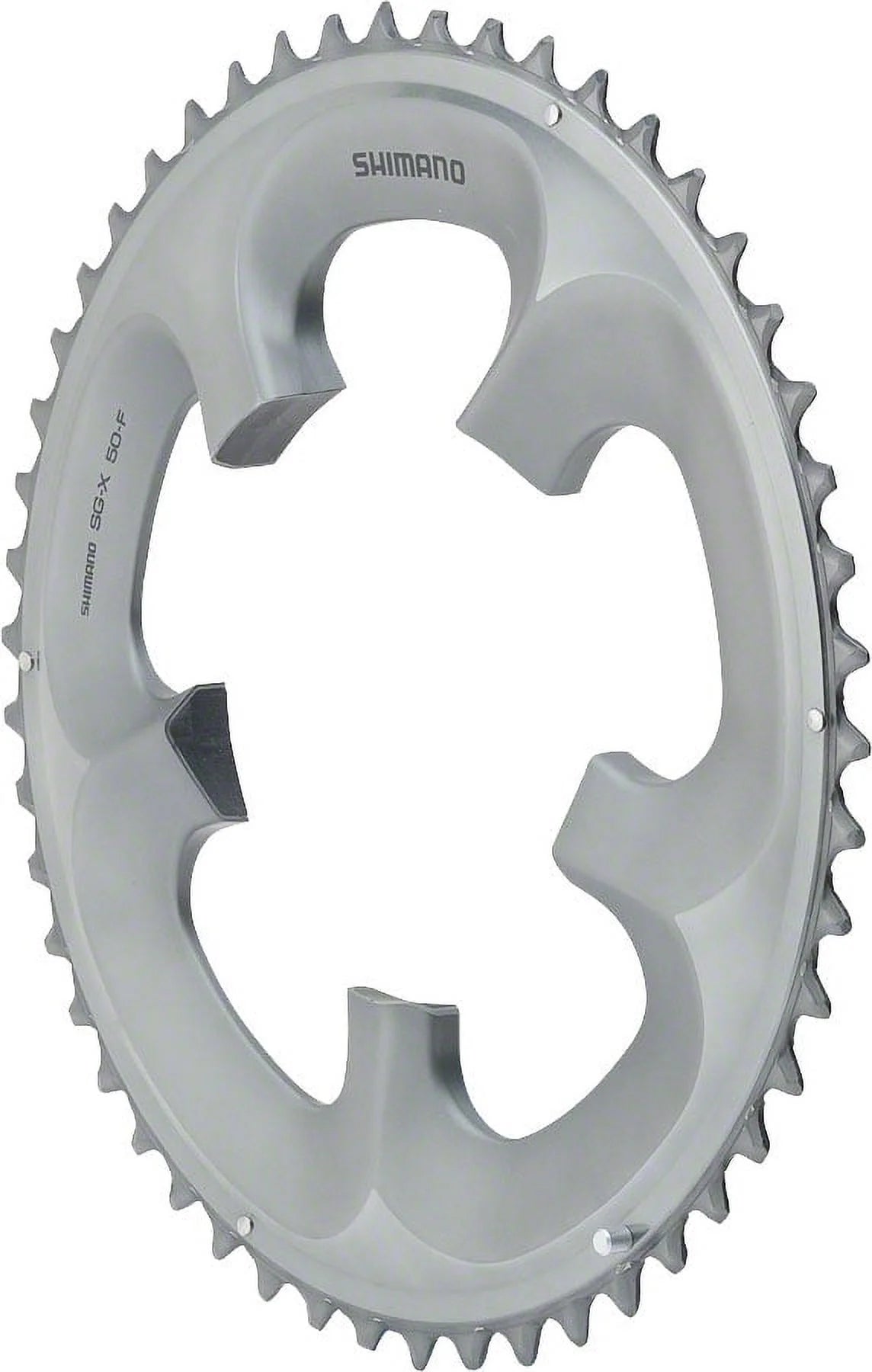 10-Speed Silver Chainring 6700/6750 Chainring Shimano BCD: - Ultegra Tooth 50 110 Count: