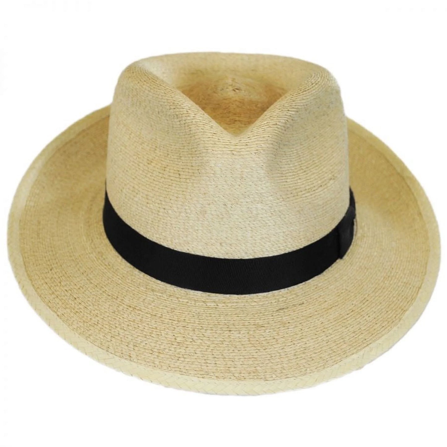 Straw Rushmore Natural Fedora Hat - Palm XXL Leaf -