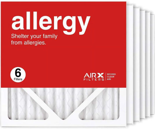 Air The MERV Allergy Air Pleated Furnace 11 Filter In HVAC 6-Pack, Made 12X12x1 Filter, AC