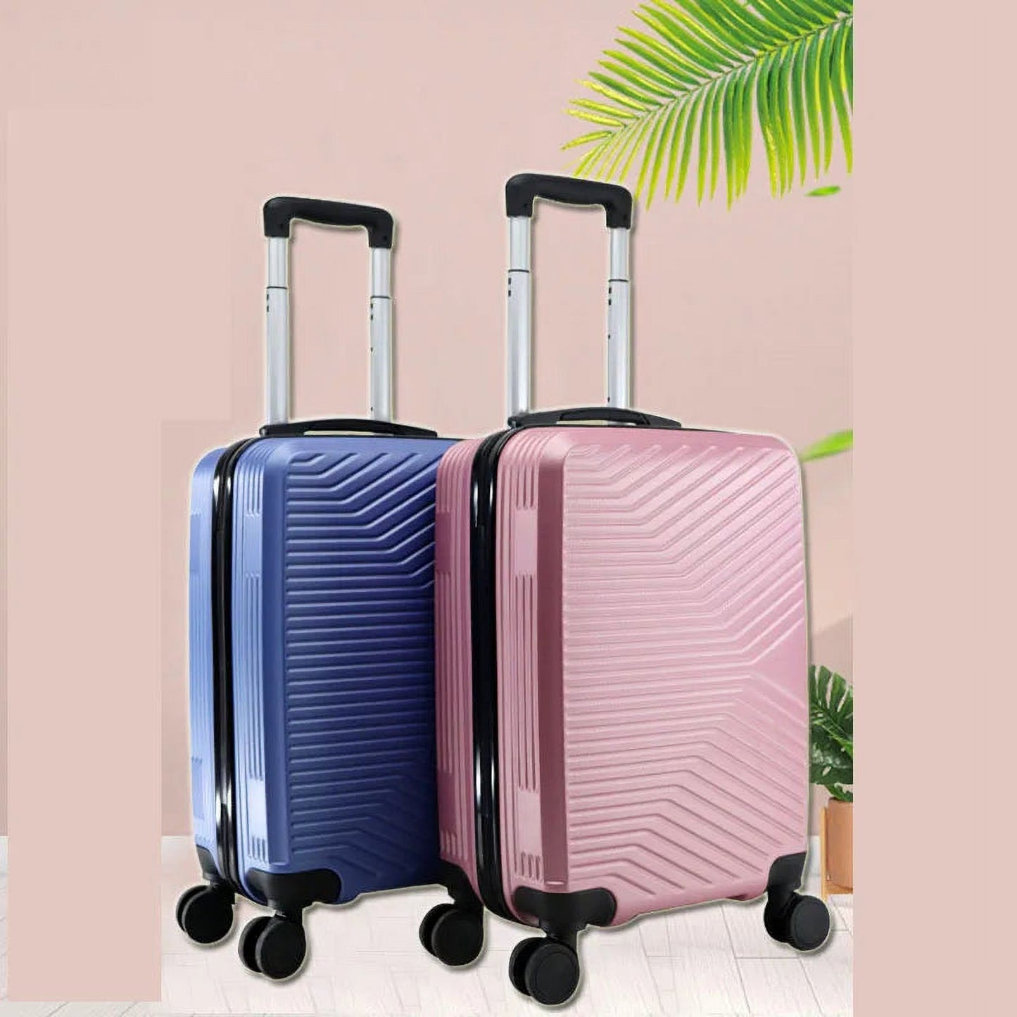 With 24 Trolley Cabin Zipper Inch Wheels 20" Carry-on Rolling Bag Luggage Free Case Suitcase Travel Shipping Valise Boarding