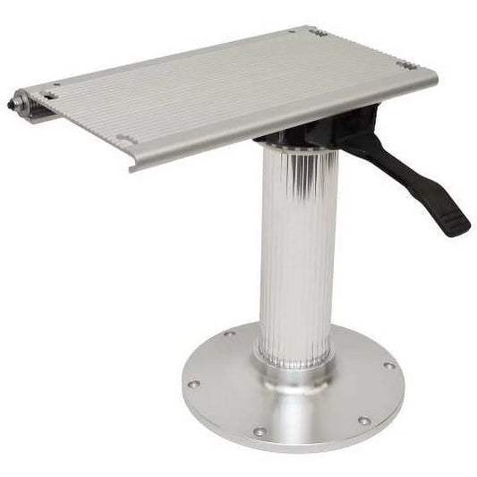 Swivel Aluminum | Inch Garelick 14 Polished Pedestal Slide Boat Seat