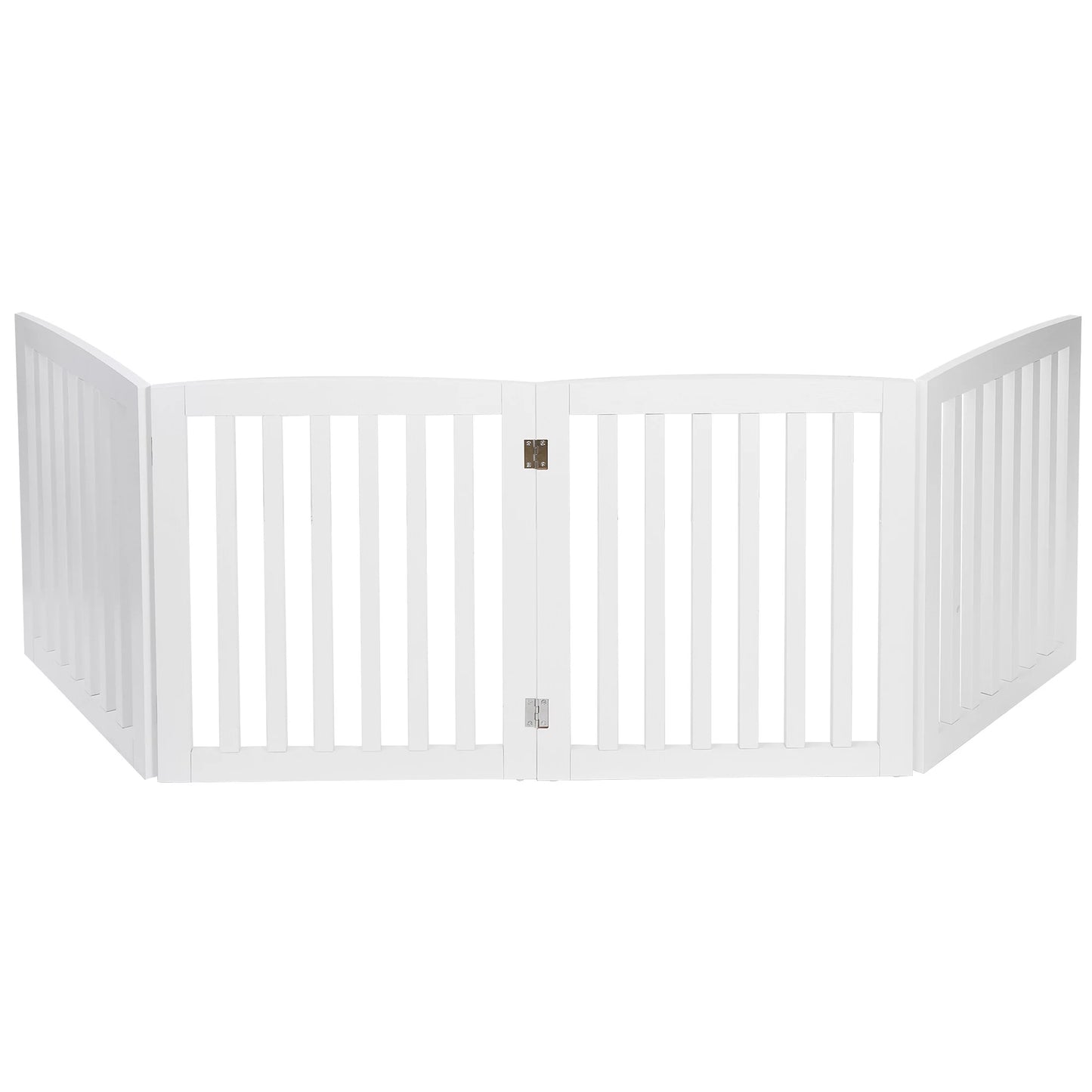 ZENY White Protectors, Dog Entryway Panels Frame 4 MDF 8 Gate Pet with Fence Foldable