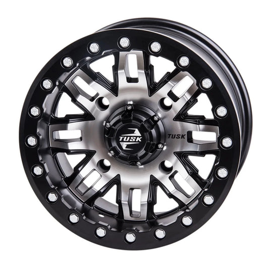 Tusk Beadlock 3.0 Teton RMAX Pack) 14x7 + For 1000 Wolverine 2 Wheel YAMAHA Sport (2 Machined/Black 2022 4/156 4.0