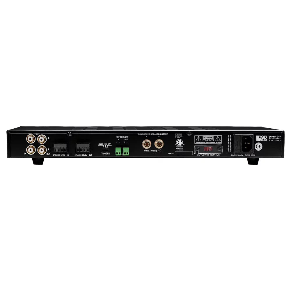 4 Ohm DSP SMP500 Auto OSD Control Mono -8 Class Sensing, 800W Amplifier, Subwoofer App D ETL, Certified CE