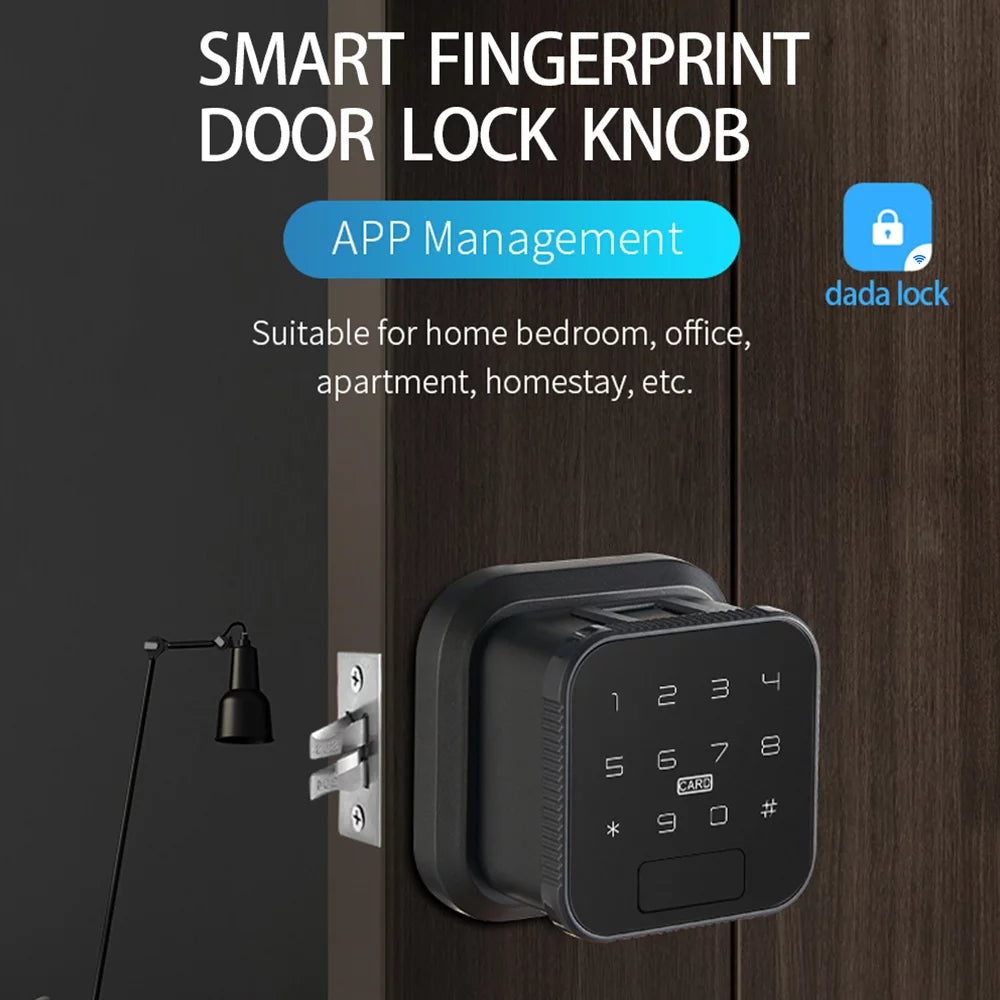 Smart Lock Lock Lock Lock Handle Fingerprint Lock Electronic Door Lock Door moobody Lock Door DADA Keypad with Fingerprint Compatible Deadbolt Door Smart with