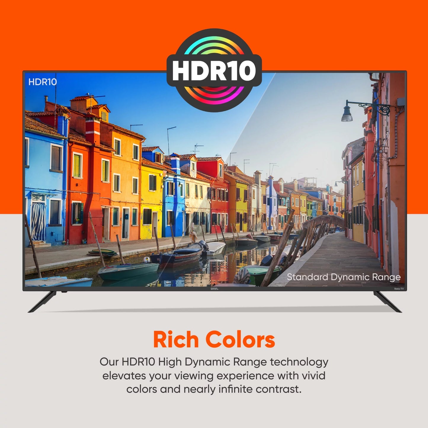 70” LED UHD (100068378) Class 4K HDR (2160P) onn. Smart Roku TV