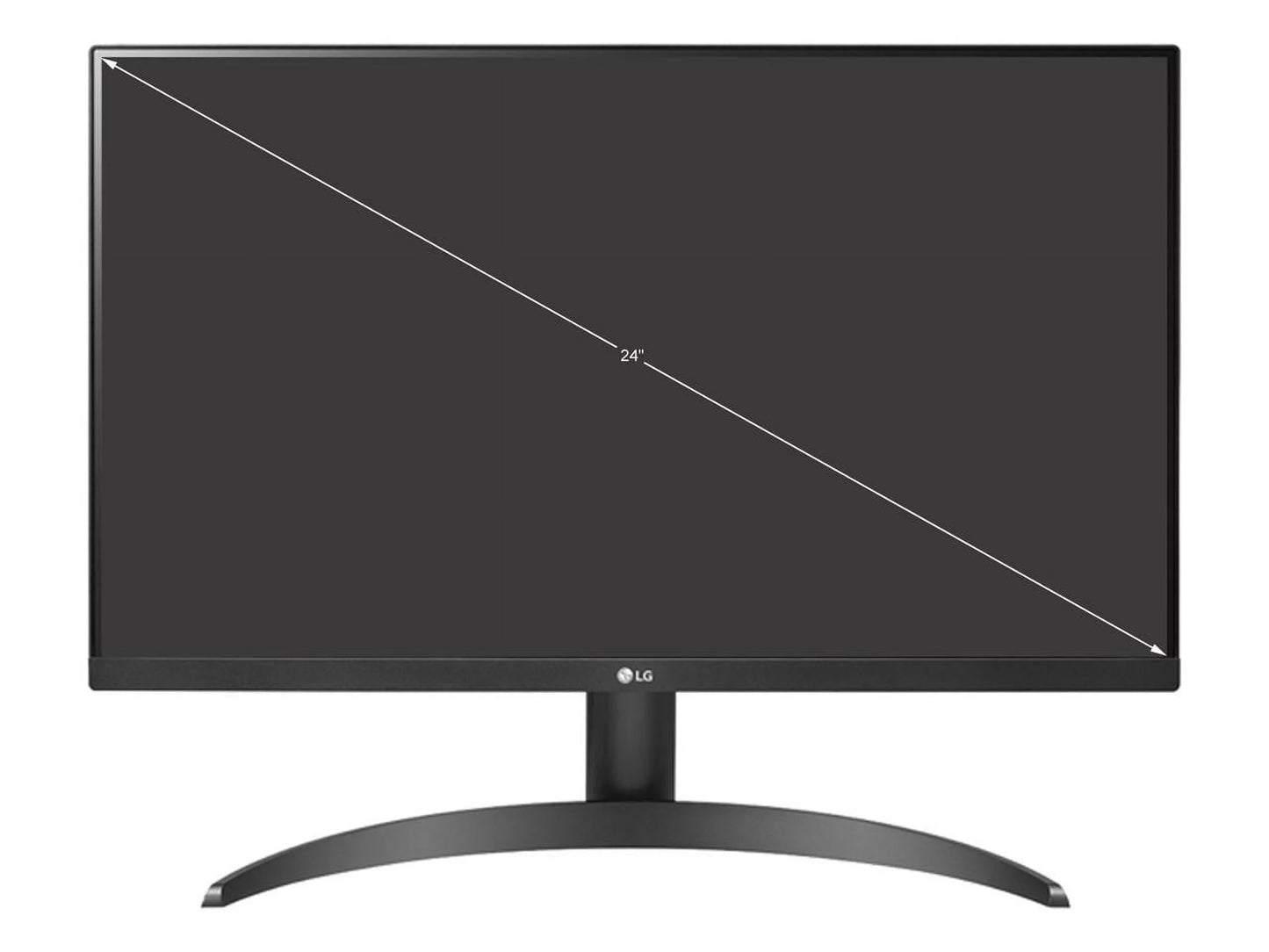 1440 75Hz 2K 24" QHD FreeSync 2560 HDMI IPS AMD LG DisplayPort Monitor Tilt 24QP500-B VESA x HDR10