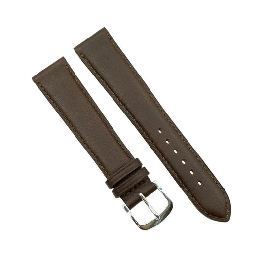 18mm Brown Soft Long Strap Watch Leather