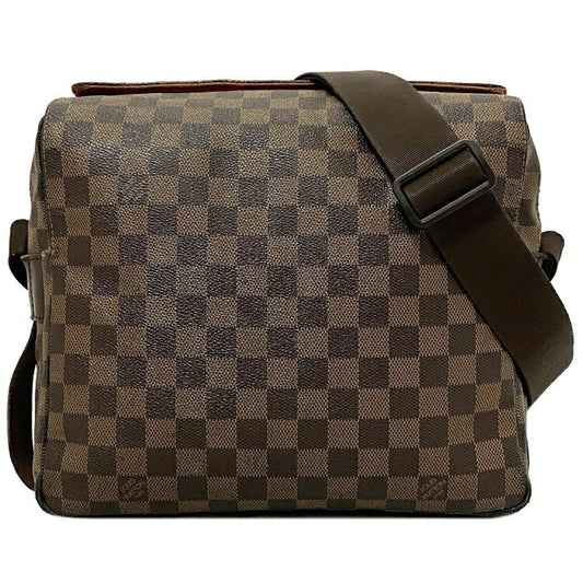 (Good) Shoulder Ebene N45255 SR0055 Brown Vuitton Damier LOUIS Louis Pre-Owned VUITTON Bag Naviglio