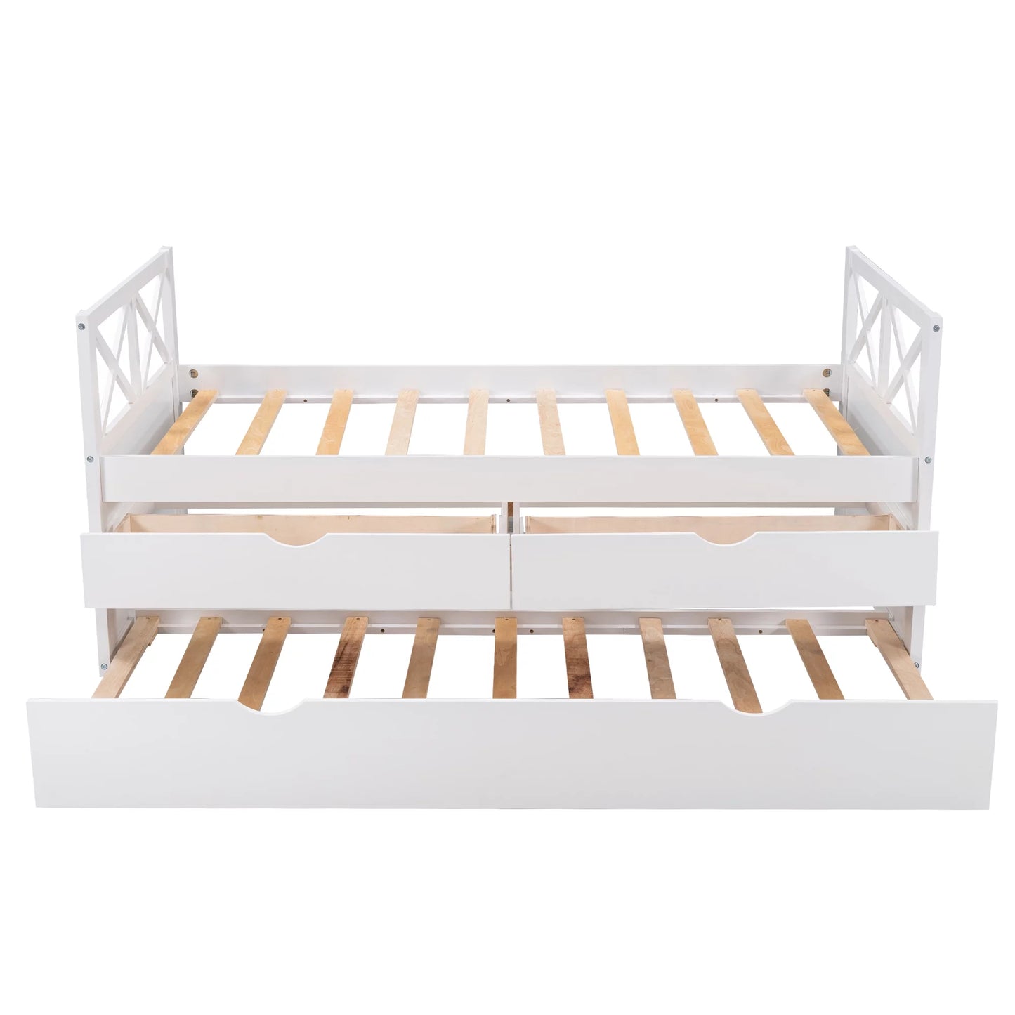 with Colors Multiple Bed Drawers, Trundle Merax Wood and Solid Captain Twin,