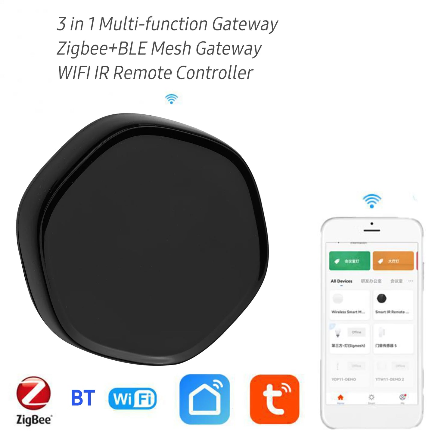 Way Remote Smart IR Arealer Mesh +BLE Android Gate Applicable WiFi & iOS Multi-function Controller Wireless