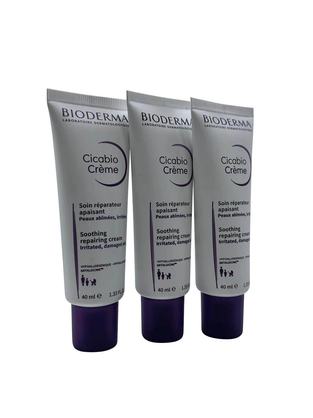 3 Skin oz of Damaged Cream 1.33 Irritated Bioderma Cicabo & Set Cream Soothing Repairing