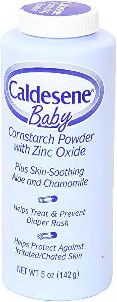 With Each Caldesene Baby 2 Powder Zinc Oxide 5 oz Pack Cornstarch