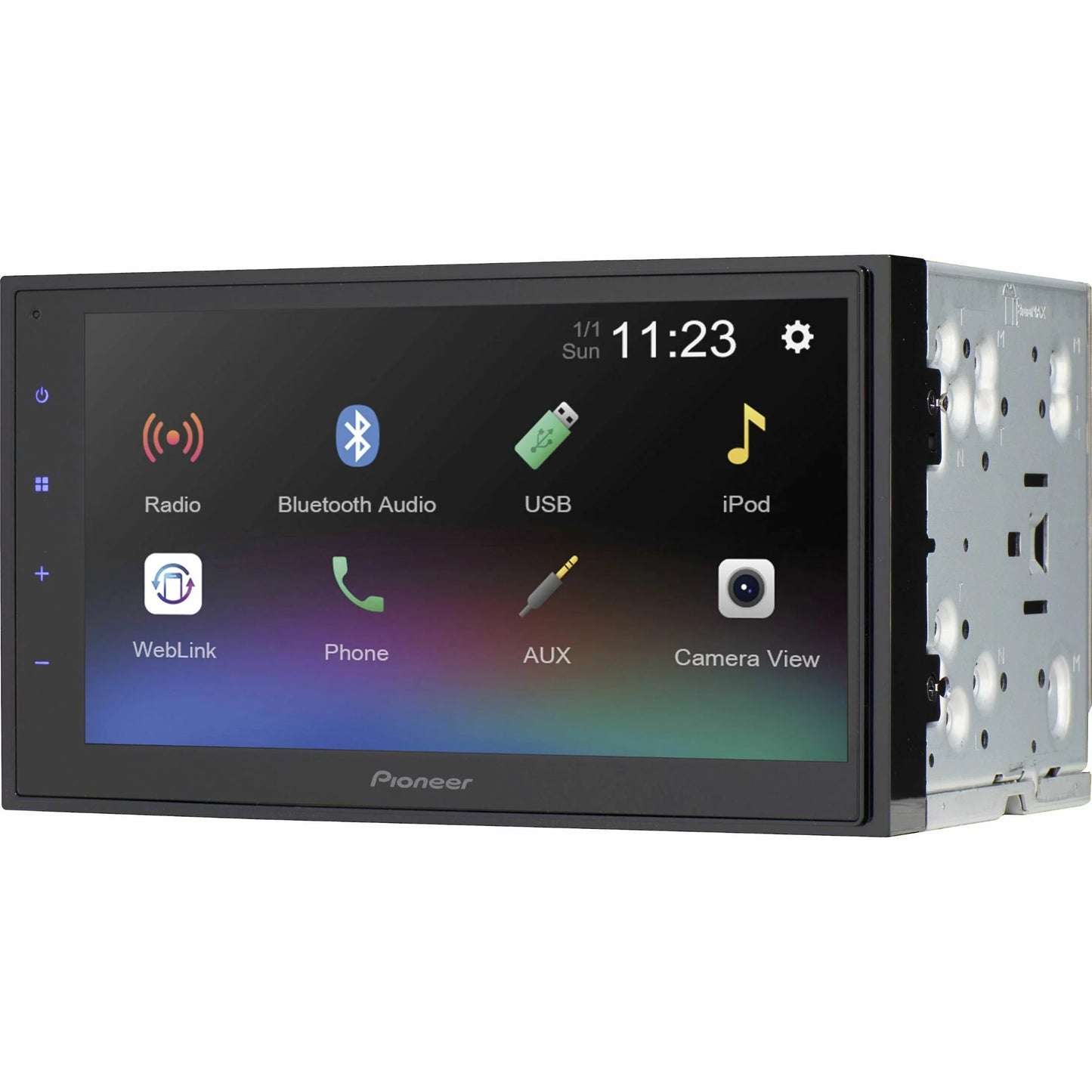 Touchscreen inch Digital Media Black - Ready Back-up Amazon Receiver Capacitive Alexa, Camera - 6.8 Pioneer