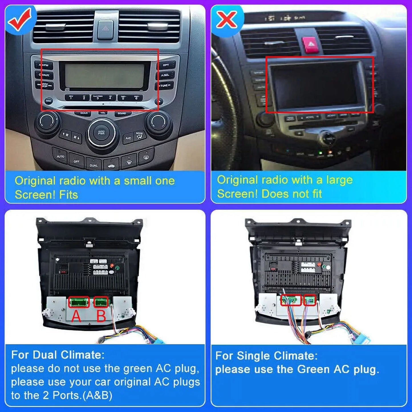 Wireless Link Touchscreen 2003 GPS Hifi, 13 Accord 10.1'' Car Stereo Auto Radio 2007 Android Android Bluetooth Apple Wifi Camera for 2+32G AHD Mirror Carplay Honda to Backup