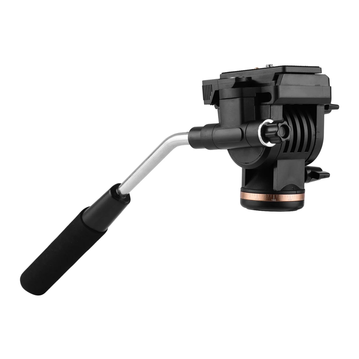 Video Fluid Professional Release Drag Damping 4 Camera with Docooler Head Handle Quick Inch Load Tripod Pan Capacity with DSLR 1 Head Compatible Camcorders Cameras Plates 6kg