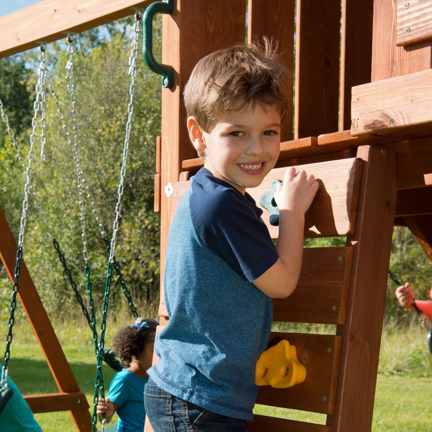 (Set 4), of Climbing Green and Swing-N-Slide Rocks Plastic Yellow