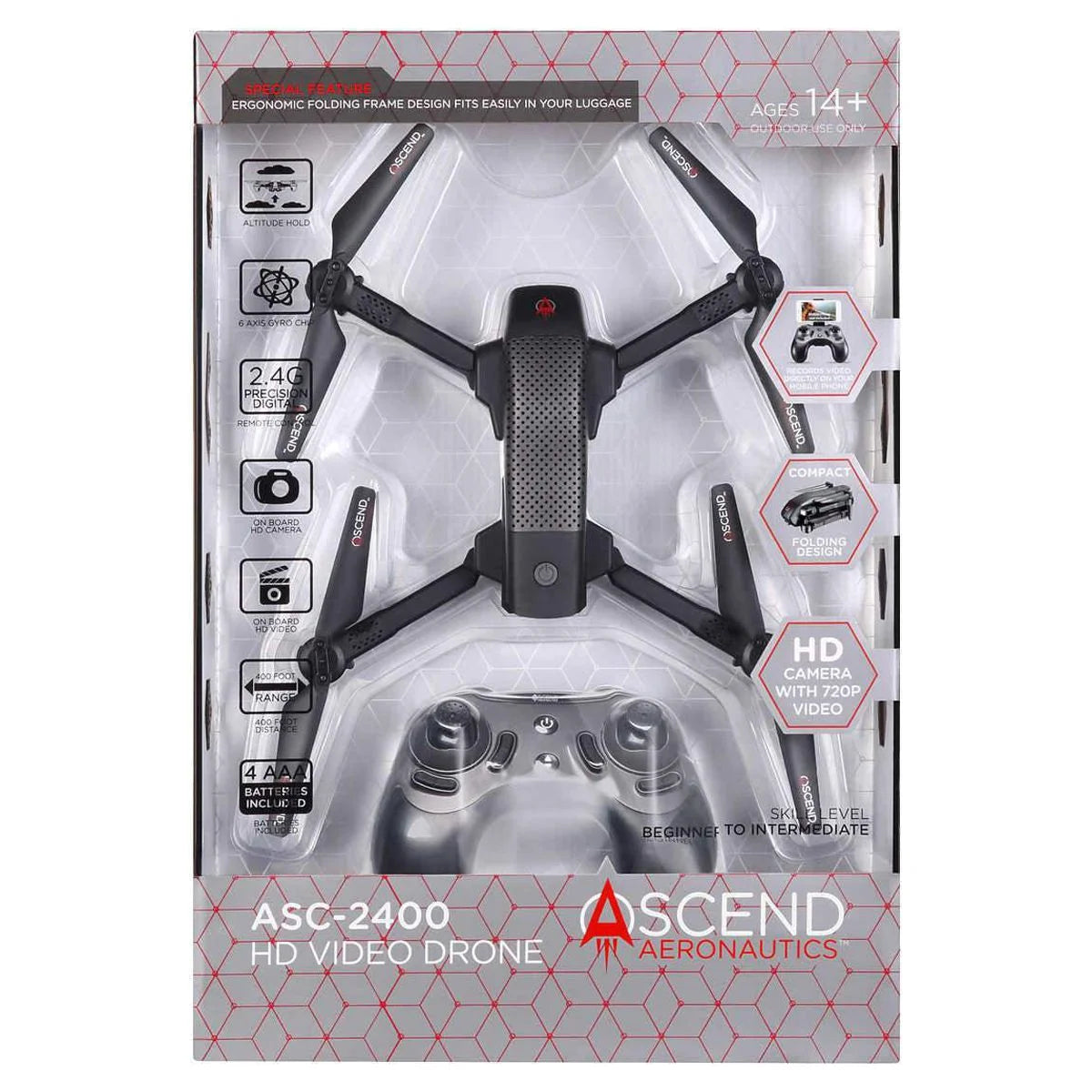 720P Video Drone ASC-2400 Aeronautics HD Ascend