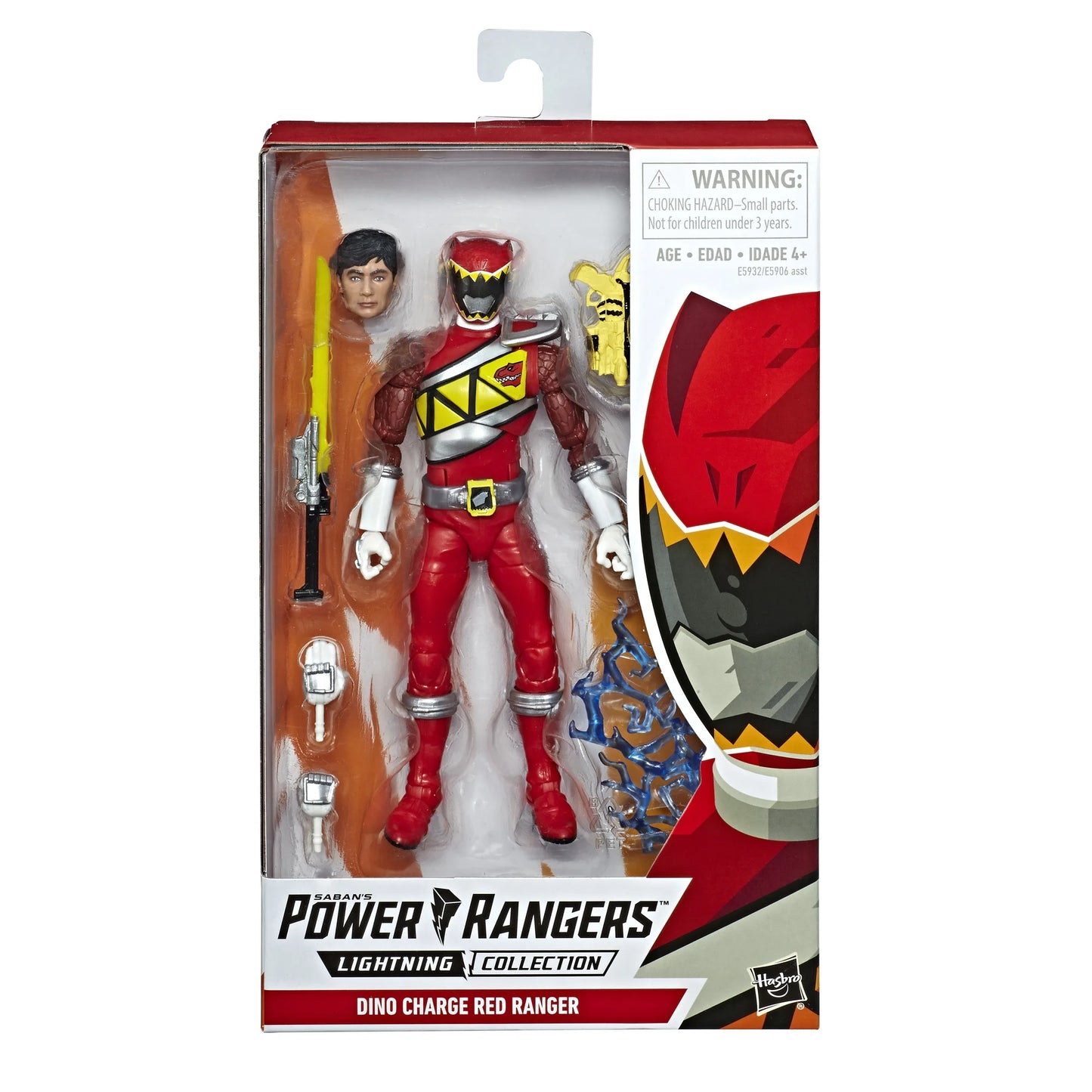 Action Toy for Boys Figure Power Lightning Ranger and Girls Charge Dino Red Collection Rangers: (6”)