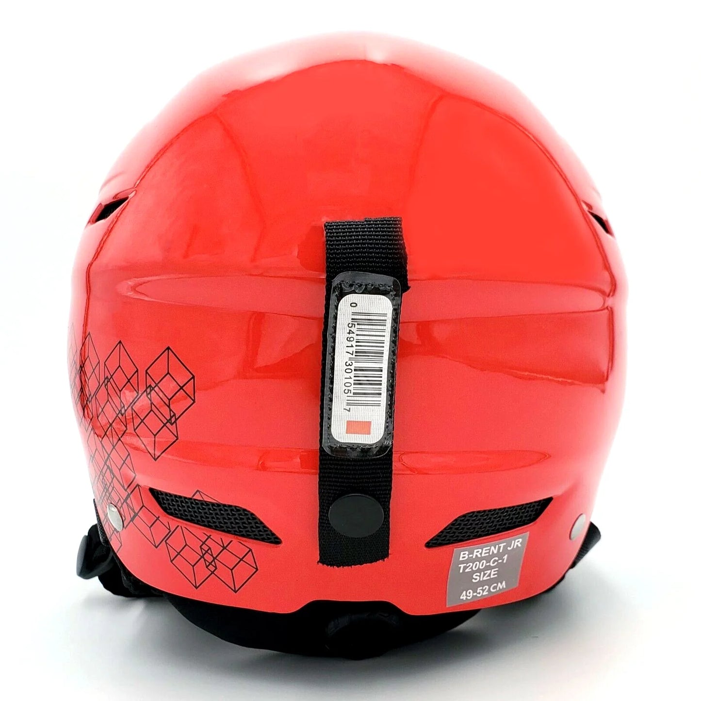 & Children's Shiny Sport Jr Red Black Bolle Helmet, Ski B-Rent