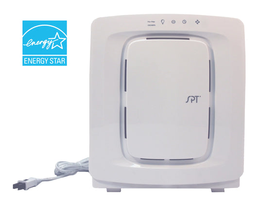 Triple White with ft Filtration, Cleaner AC-3036 Sunpentown Capacity, HEPA 155 Air Room sf