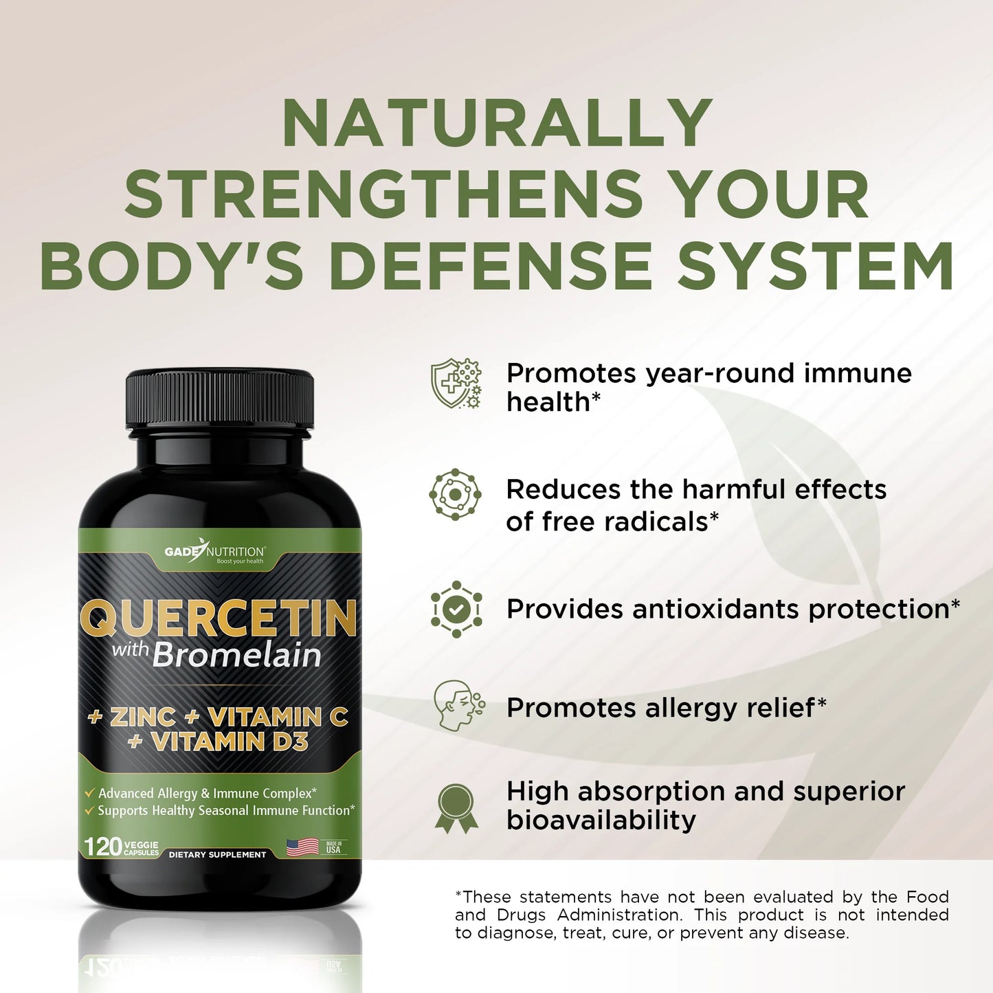 with 500mg + Caps. Quercetin - with 240 and Quercetin Vitamin - Bromelain C Zinc Supplements Quercetin - Quercetin Veggie Gluten-Free, Vegan) Zinc - Quercetin D3 (Non-GMO, Vitamin