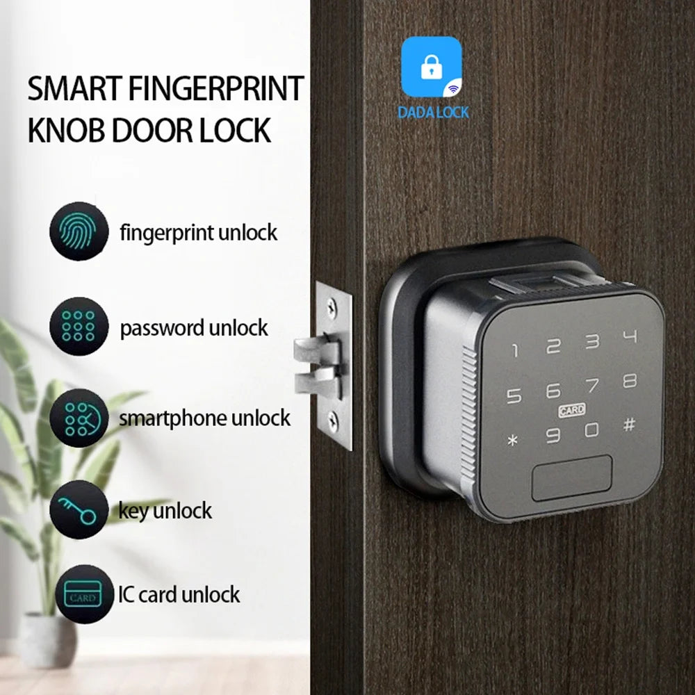 Smart Lock Lock Lock Lock Handle Fingerprint Lock Electronic Door Lock Door moobody Lock Door DADA Keypad with Fingerprint Compatible Deadbolt Door Smart with