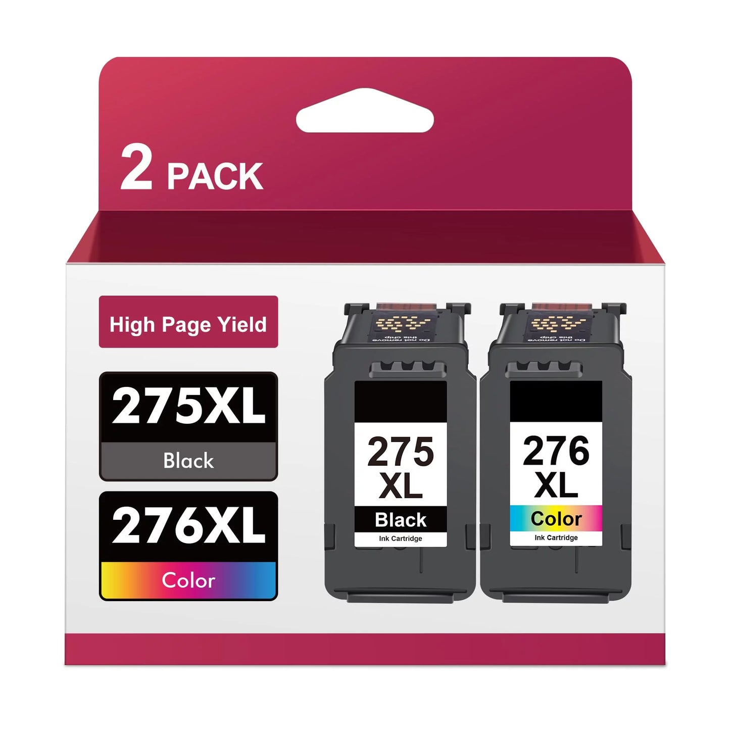 TS3522 Combo 275 275XL Ink 276 Black, XL PG-275XL and for for 276XL PIXMA Printers TS3500 TS3520 TR4720 Canon 1 (1 CL-276XL 276XL 275XL TR4722 TR4700 Pack Cartridges Color) XL