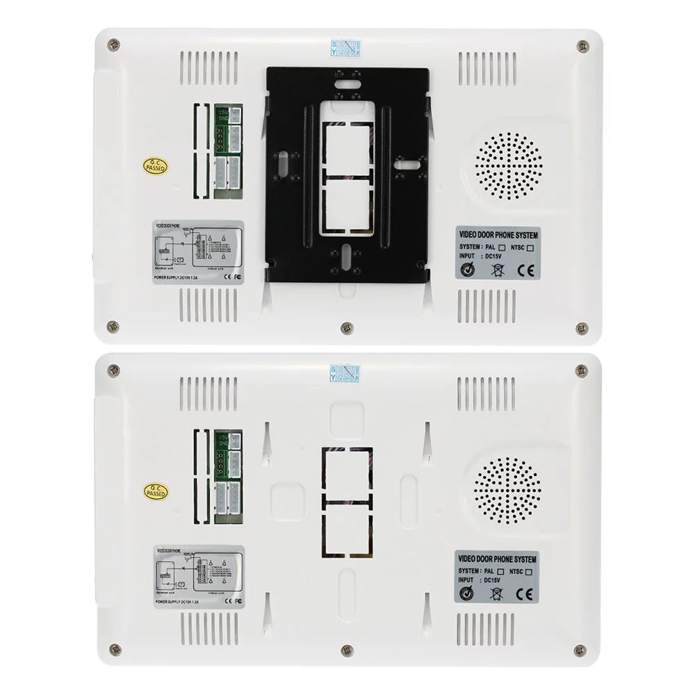 System Monitor Wired Home Camera support Night Indoor Phone Door View Doorbell Rainproof Outdoor Unlock Video with Infrared Visual for and 7”