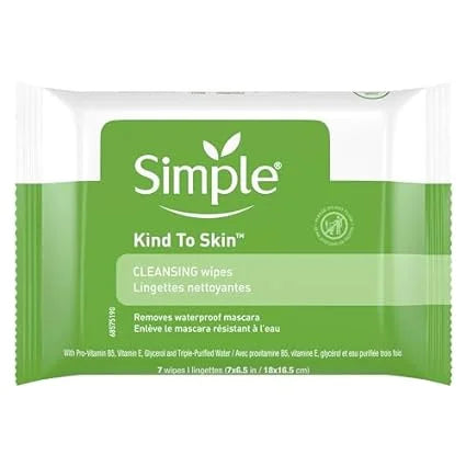 Wipes per 7 20 Cleansing case Simple Facial Wipes, --