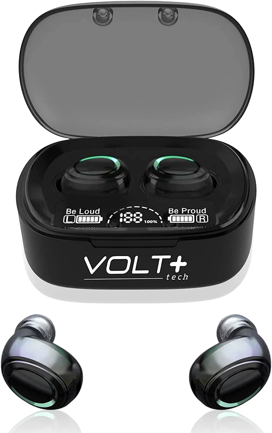 (Black) 5G/Plus/Ultra Waterproof IPX3 Compatible with Reduction Noise PRO Mic Galaxy Samsung / Earbuds / BlueTooth with Touch Sweatproof S21+ V5.1 Wireless