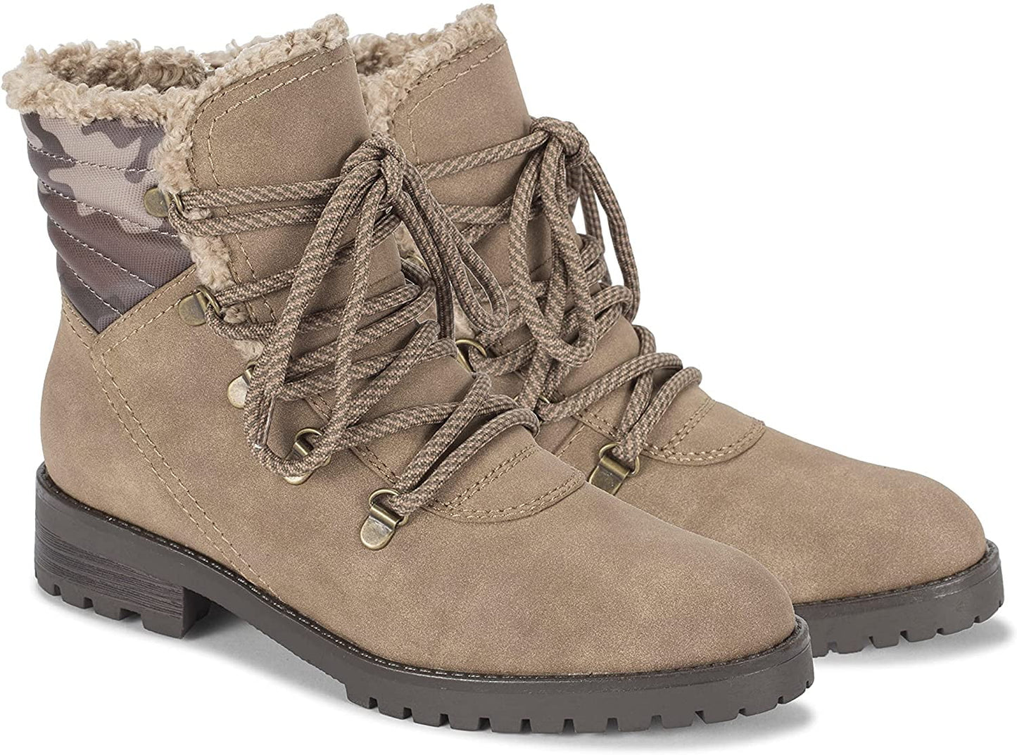 6 Dennison Boots Camo BareTraps Womens Mushroom