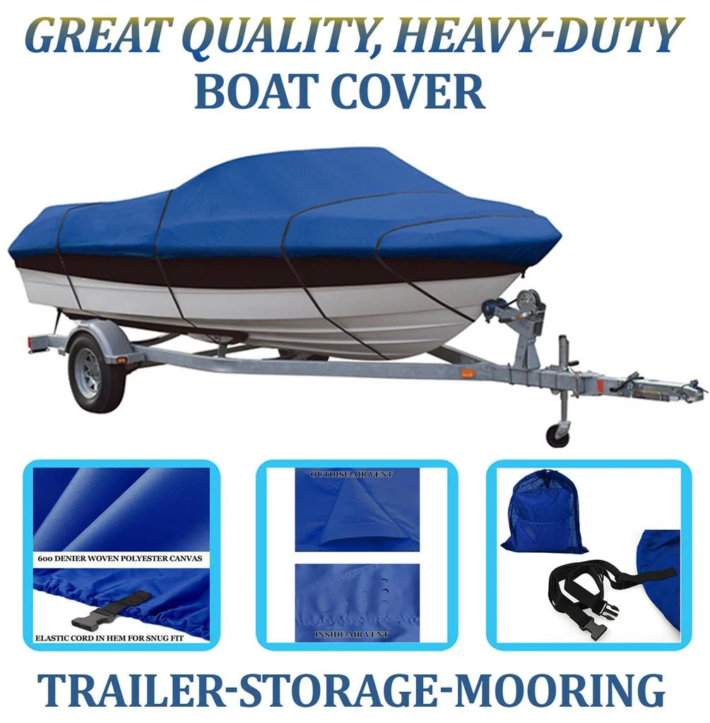 168 DV 2007 T for Compatible COVER BOAT QUALITY BLUE, GREAT TRITON