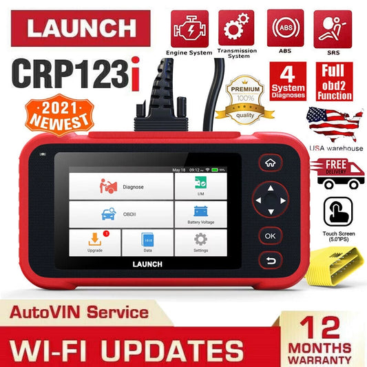 TOOLS Engine CRP123i Transmission SRS Reader LAUNCH ABS Diagnostic Scanner OBD2 Code