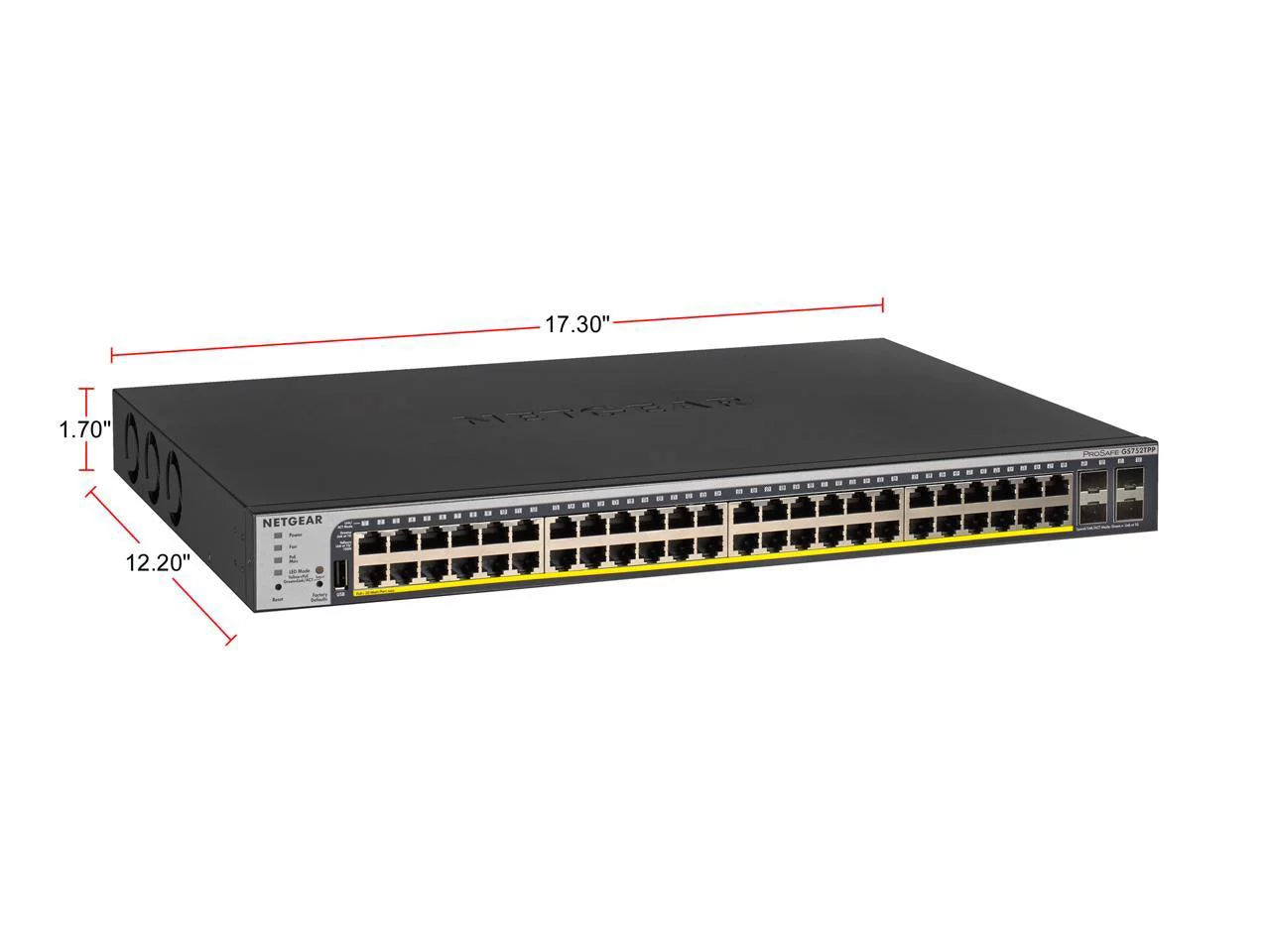 (GS752TPP) Gigabit SFP and with NETGEAR Ethernet Chat | 760W Smart Technical 4 | ProSAFE Ports Pro Switch Support Lifetime PoE+ 48-Port Managed