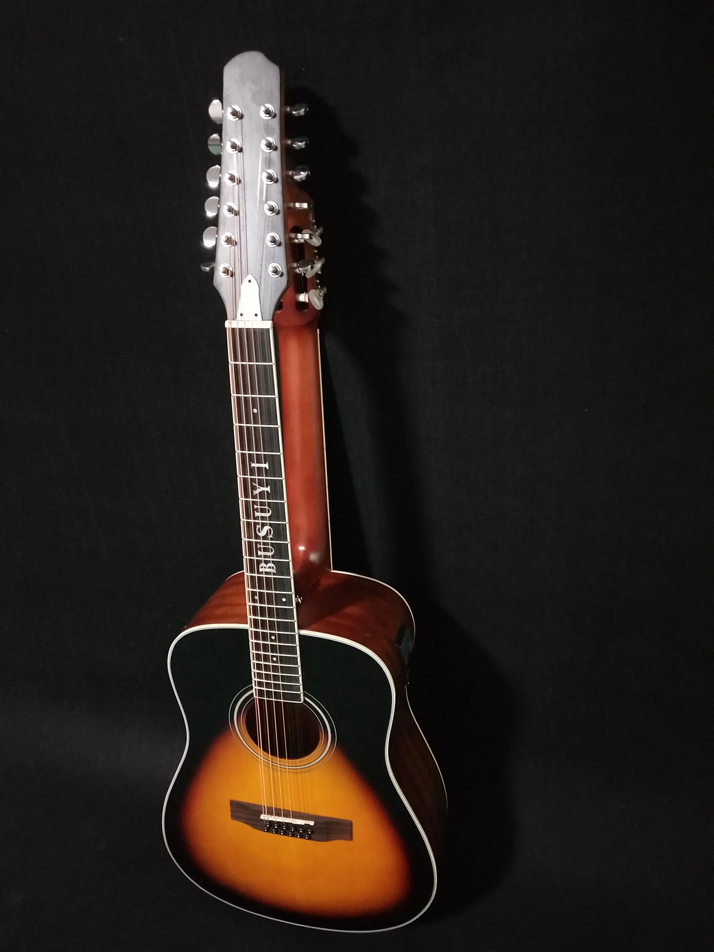 2021 12/6 Double Sunset Busuyi Guitar PT Sided Double Neck, Strings Acoustic